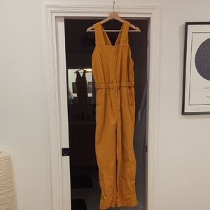 Everlane Organic Cotton Jumpsuit in Bright Orange